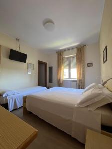 Postel nebo postele na pokoji v ubytování Albergo AQUILA
