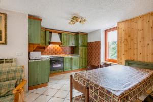 Kuchyň nebo kuchyňský kout v ubytování Pontagna di Temu Palazzina Bucaneve