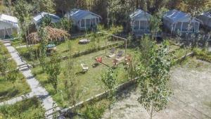 A garden outside Saser Camp