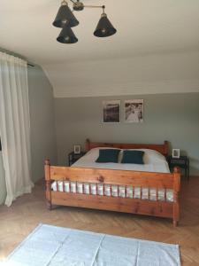 Postel nebo postele na pokoji v ubytování Drinski pogled