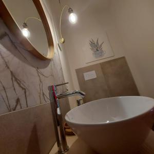 Koupelna v ubytování Sogno e luce