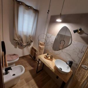 Koupelna v ubytování Sogno e luce