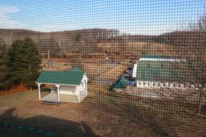 a view of a yard with a gazebo at Mary's Land Farm in Ellicott City