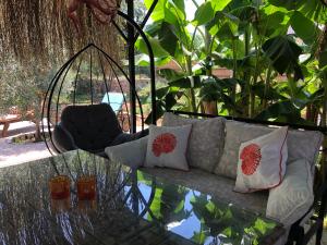 Posezení v ubytování Tiny house kayaköy kumquat