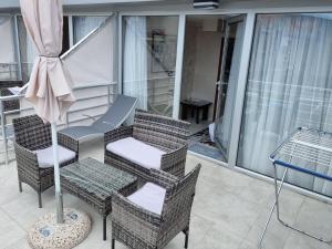 Balkón nebo terasa v ubytování Apartments Daki