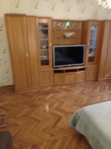 Televízia a/alebo spoločenská miestnosť v ubytovaní Damjan Rooms