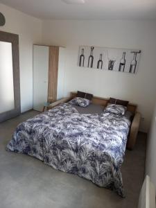 Postel nebo postele na pokoji v ubytování Apartmán u Révy