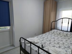 Postel nebo postele na pokoji v ubytování Vila de pe Lac Amara