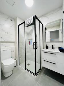 Ванная комната в Apartamento Parque Jardín