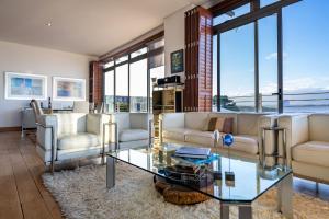 Posezení v ubytování Penthouse 230m2 on the Sea