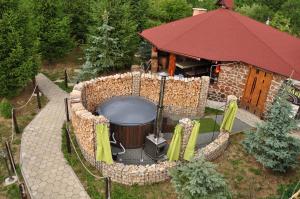 A garden outside András penzión