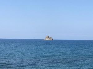 an island in the middle of a large body of water at Bikini Patti beach in Patti