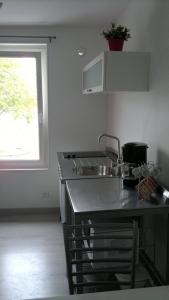 Kuchyňa alebo kuchynka v ubytovaní Appartement entre le port et le centre ville de Perros Guirec