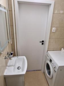 Kúpeľňa v ubytovaní Apartament Lawendowy Gdańsk + 16 fotografií