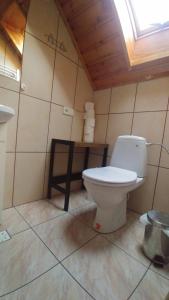 シュツァブニツァにあるPokoje "na Pierniku"のバスルーム(トイレ付)が備わります。