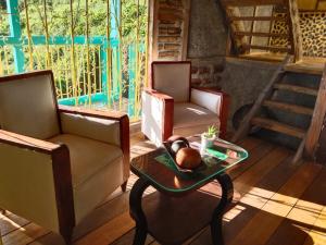 Istumisnurk majutusasutuses Tarragona Hostal