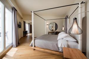 Voodi või voodid majutusasutuse Hotel Hermes toas