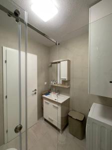 Koupelna v ubytování Apartman Sisters