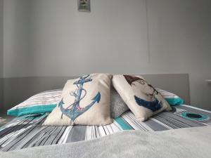 Postel nebo postele na pokoji v ubytování U Zajączka