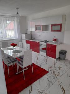 A kitchen or kitchenette at Apartmany Diana