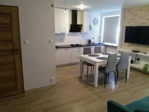 Kuchyňa alebo kuchynka v ubytovaní Apartament Blisko Plaży