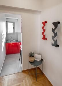 Zona d'estar a Syntagma Apartments with Acropolis view