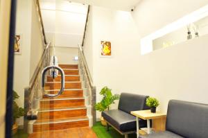 Posedenie v ubytovaní OYO Hostel Dongdaemun1