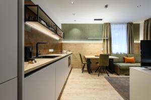 A kitchen or kitchenette at Villa Fauster Pustrabase