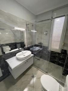 Koupelna v ubytování Hotel New York
