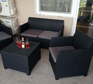 Posezení v ubytování TABÁN Apartman