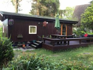 Zdjęcie z galerii obiektu lovely log cabin on woodland site w mieście Cenarth