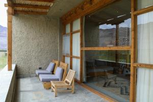 The Kyagar, Sumur Nubra Valley的休息区