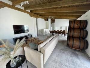 Televízia a/alebo spoločenská miestnosť v ubytovaní La Bodega Flamenca