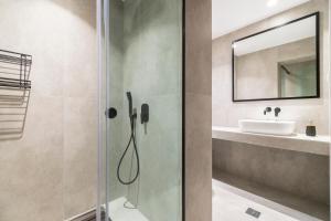 Koupelna v ubytování IOSIF suites