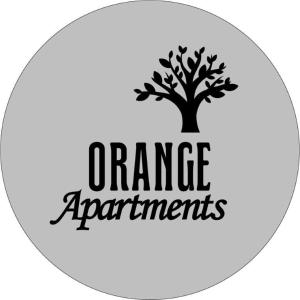 an image of a tree with the words orange apartments at Orange Apartments in Vasiliki