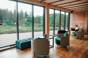 Posezení v ubytování Hotel Jedlinka