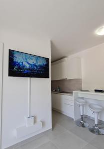 Televízia a/alebo spoločenská miestnosť v ubytovaní LUCIS