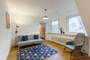 Posezení v ubytování Glück Auf Appartements Lösorter Straße Duisburg