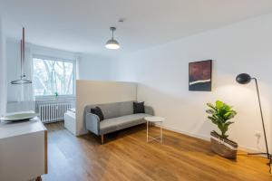 Posezení v ubytování Glück Auf Appartements Lösorter Straße Duisburg