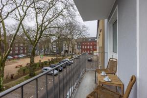 Balkón nebo terasa v ubytování Glück Auf Appartements Lösorter Straße Duisburg