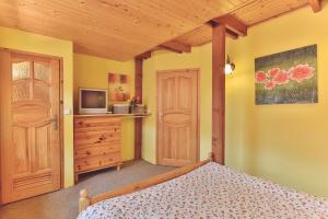 Posteľ alebo postele v izbe v ubytovaní Holiday Resort Švárny