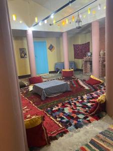 Χώρος καθιστικού στο Gite d étape Khettara Oasis