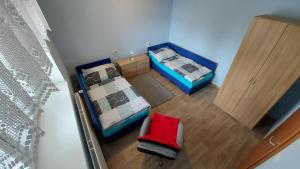 Postel nebo postele na pokoji v ubytování Apartmán Jaruška