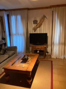 TV a/nebo společenská místnost v ubytování Acogedor apartamento en Astun