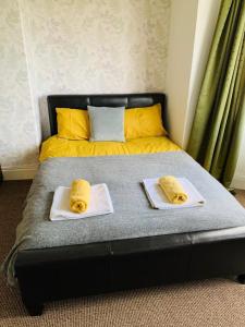 Ένα ή περισσότερα κρεβάτια σε δωμάτιο στο Seabreeze Apartment
