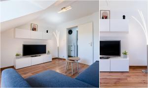 Televízia a/alebo spoločenská miestnosť v ubytovaní Appartement 37 m² moderne proche tramway - 2 min