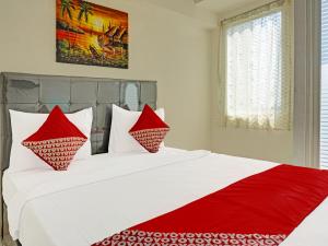 Katil atau katil-katil dalam bilik di OYO 91217 Skyland @ Pgv Near Gunung Putri