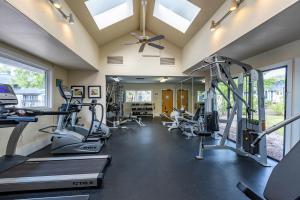 a gym with treadmills and elliptical machines at Legacy Vacation Resorts - Palm Coast in Palm Coast