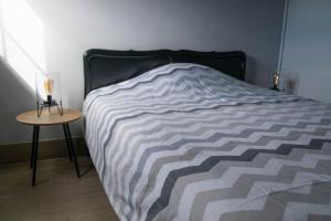 Postel nebo postele na pokoji v ubytování Vakantiewoningen Pomona