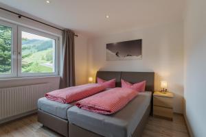 Postel nebo postele na pokoji v ubytování Fernerblick Apartments